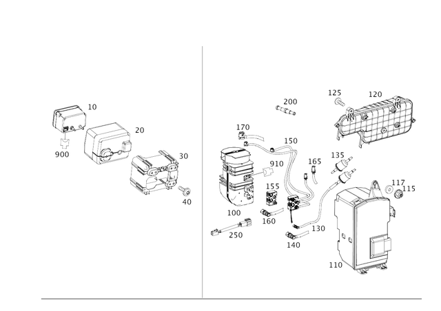 8003348 - Vacuum System/Hydraulic System: Pump for Mercedes-Benz: C250, C300, C350, CLS400, CLS550, CLS63 AMG, CLS63 AMG S, E250, E350, E400, E550, E63 AMG, E63 AMG S, SLK280, SLK300 Image image