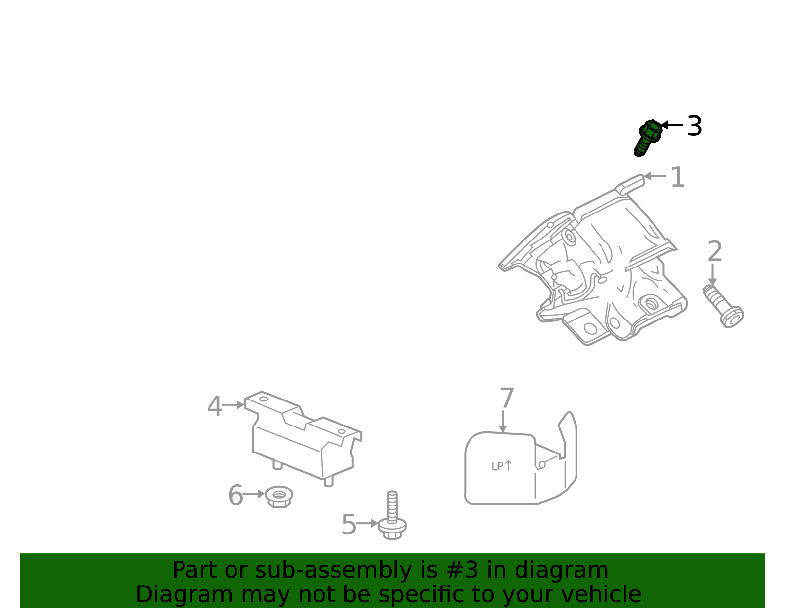 2020-2026 GM Engine Mount Support Bolt 11548553 GM | GMPartsDirect.com