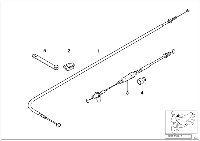 32737688777 - : Accelerator Cable, Connector for BMW-Motorrad Image