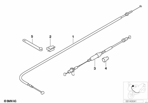 Bowden Cables for 2000 BMW-Motorrad K 1200 LT #0