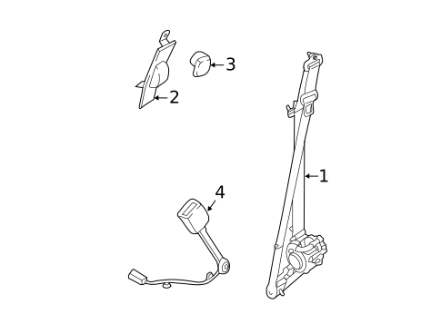 Front Seat Belts for 2022 Ford F-150 #0