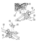 52855171AA - Engine Mounting: Engine Mount Bracket, Left for Mopar Image