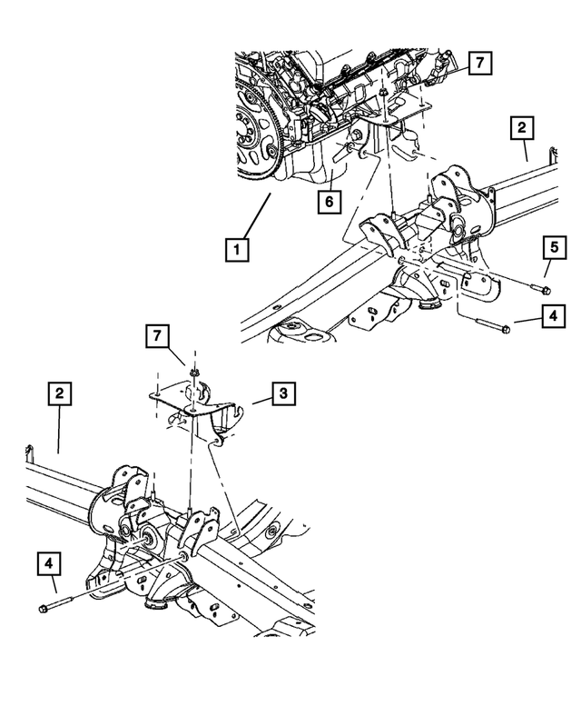 52855171AA - Engine Mounting: Engine Mount Bracket, Left for Mopar Image image