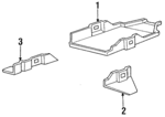 E69Z10732A - Electrical: Battery Tray for Ford: Aerostar Image