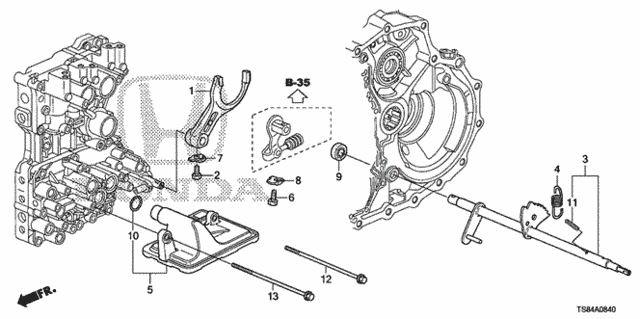 AT Shift Fork (5AT) for 2012 Honda Civic #0