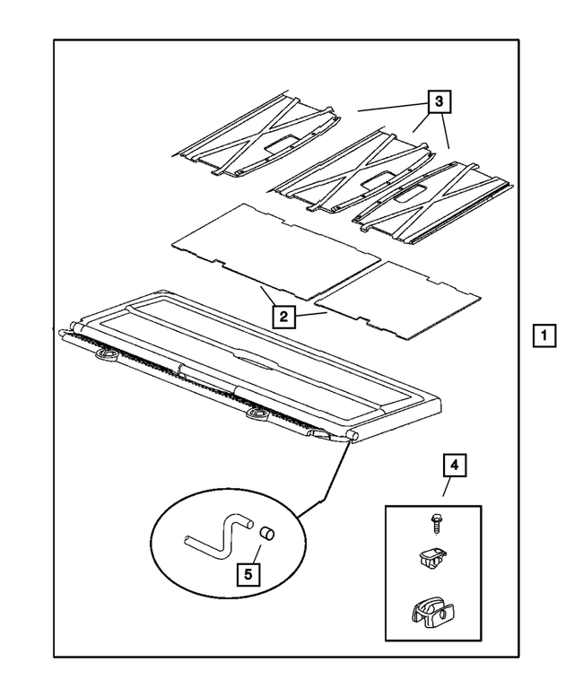 5JK491J3AF - Interior Trim: Cargo Organizer for Mopar Image