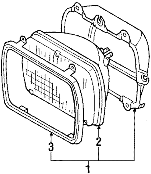Headlamp Components for 1986 Isuzu Pickup #0