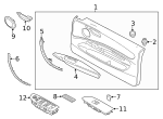 7147133419 - Body: Door Trim Panel Clip for BMW Image