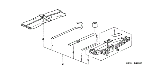 Tools - Jack for 2004 Honda Civic #0