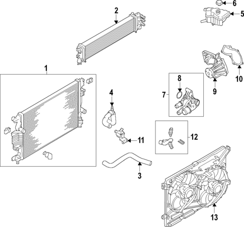 Cooling System for 2015 Ford Fusion #0