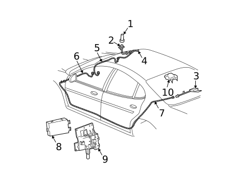 Navigation System Components for 2005 Buick LaCrosse #0