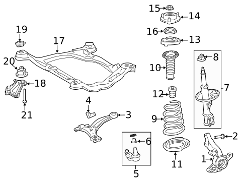 Suspension Components for 2019 Toyota Sienna #0