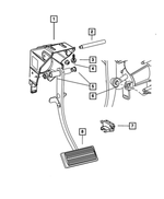 4721735AC - Service Brakes: Brake Pedal And Bracket for Mopar Image