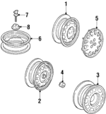 74654SE0000 - : Spare Anchor for Honda: Civic Image