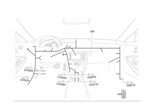 Cockpit Cable Harness for 2007 Mercedes-Benz CLS550 #0