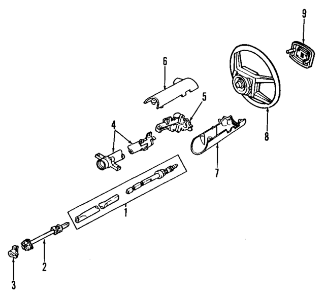 F6SZ3600A - Steering: Steering Gear for Ford: Thunderbird | Mercury: Cougar Image