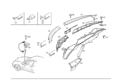 Water Baffle with Intake Shell for 2002 Mercedes-Benz E430 #0