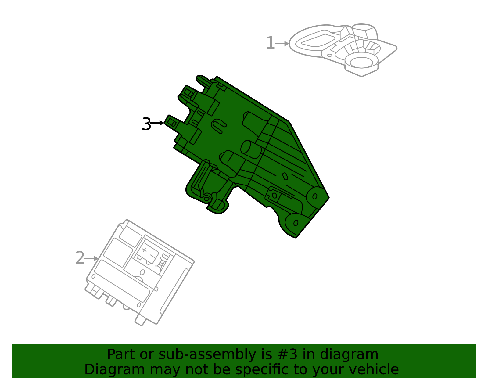 2020-2026 Cadillac CT4 Communication Interface Module Bracket 84597372 ...
