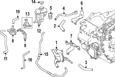 Oil Cooler for 2025 Toyota Crown #0