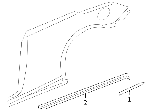 Exterior Trim - Quarter Panel for 2009 Pontiac G6 #0