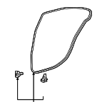 6787150060 - Body: Door Weather-strip for Lexus: LS460 Image