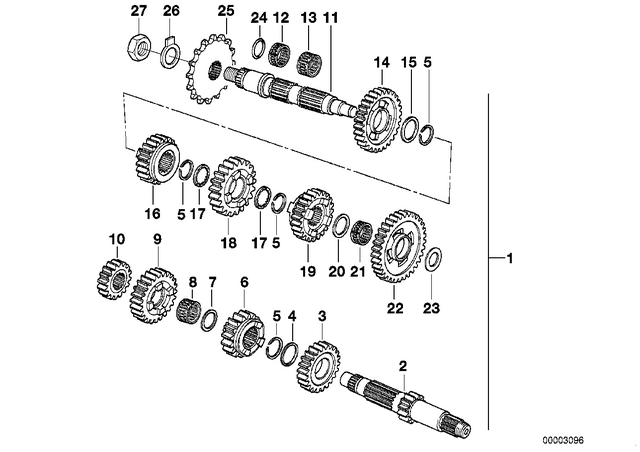23002343450 - : Main Shaft for BMW-Motorrad Image