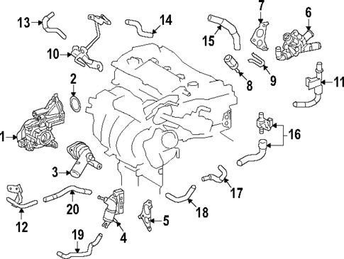 Radiator & Components for 2025 Toyota Camry #1