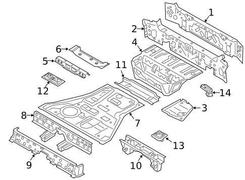 Rear Body & Floor for 2021 BMW X7 #0
