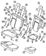55352816AC - Interior Trim: Seat Back Latch Striker, Right for Mopar Image