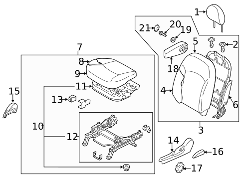 Air Bag Components for 2020 Mitsubishi Mirage #2