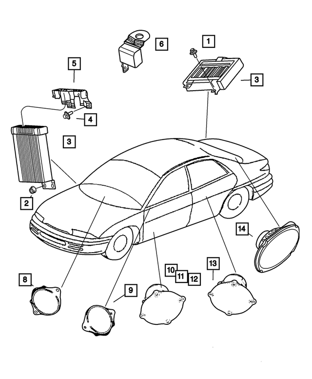 4760688AD - Instrument Panel and Radios and Consoles: Radio Amplifier for Mopar Image