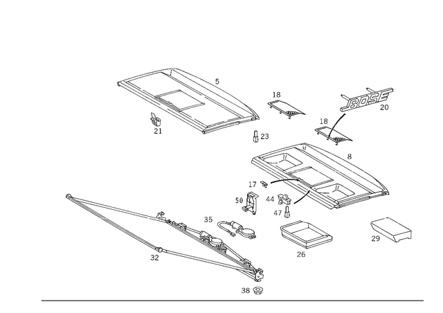 2026900049 - Panelling: Trim for Mercedes-Benz: C220, C230, C280, C43 AMG Image image