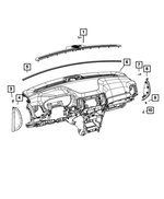1QQ09LT5AG - Interior Trim: Defroster Grille for Mopar Image