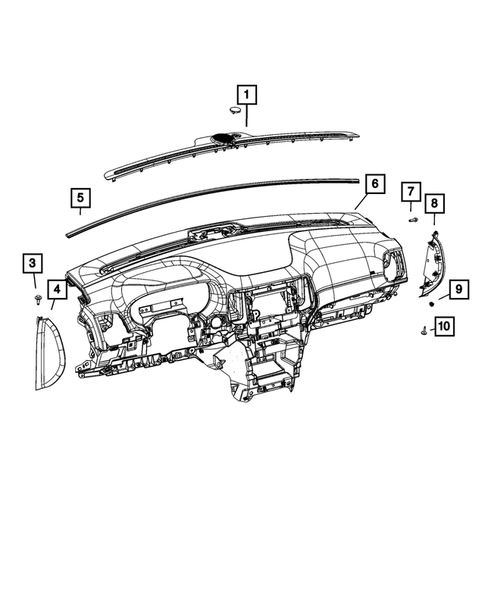 Instrument Panel for 2022 Jeep Grand Cherokee WK #2