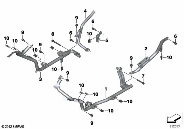 46718546458 - : Mount For Running Board, Right for BMW-Motorrad Image