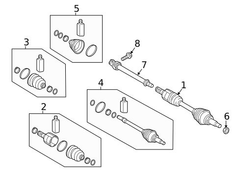 Drive Axles for 2019 Hyundai Ioniq #0