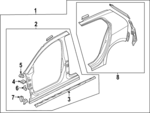 5H0810221 - Body: Uniside Bracket for Volkswagen: Golf R, GTI Image