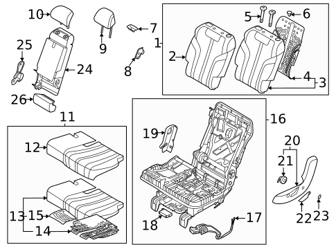 Second Row Seats for 2023 Genesis GV80 #0
