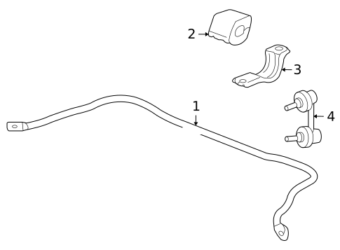 Stabilizer Bar & Components for 2008 Honda Civic #3