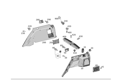 Trunk Lining for 2015 Mercedes-Benz ML250 #0