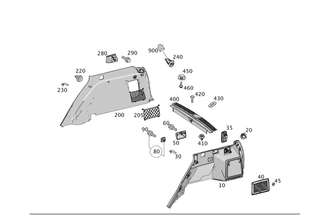 19912798 - Trim and Lining: Cover Clip for Mercedes-Benz Image image