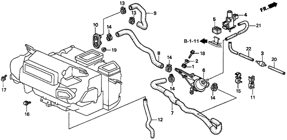 Water Valve (V6) for 1996 Acura TL #0
