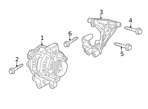 Alternator for 2016 Cadillac ATS #0