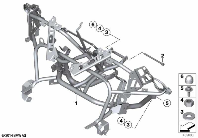 46637723947 - Frame and Mounting Parts: Fairing Bracket -  for BMW-Motorrad Image image