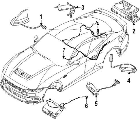 Antenna & Radio for 2025 Ford Mustang #0
