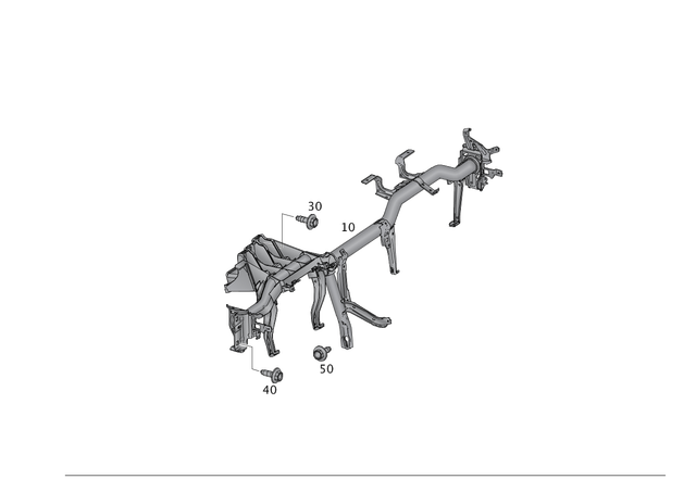 149902501 - Cowl, Front Panel: Hexagonal Head Screw for Mercedes-Benz Image image