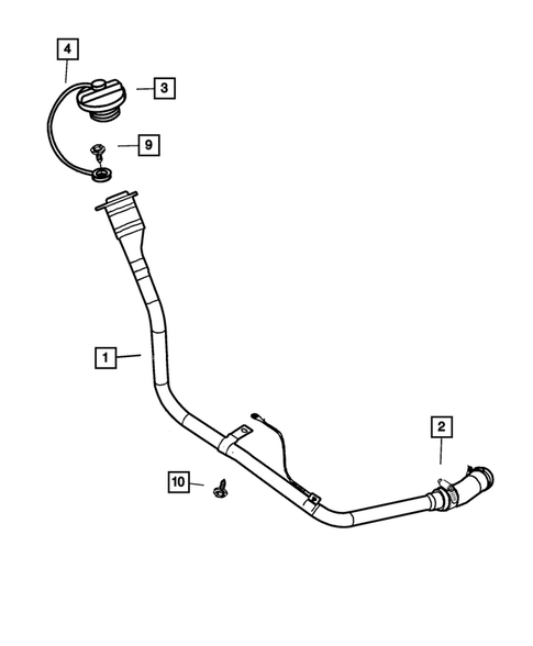 Fuel Tank Filler Tube for 2002 Chrysler Concorde #0