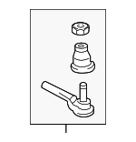 26086580 - Steering: Outer Tie Rod for Buick: Century, LaCrosse, Regal | Chevrolet: Impala, Impala Limited, Monte Carlo | Oldsmobile: Intrigue | Pontiac: Grand Prix Image