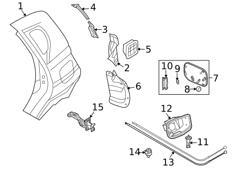 Quarter Panel & Components for 2011 Chevrolet Aveo5 #0