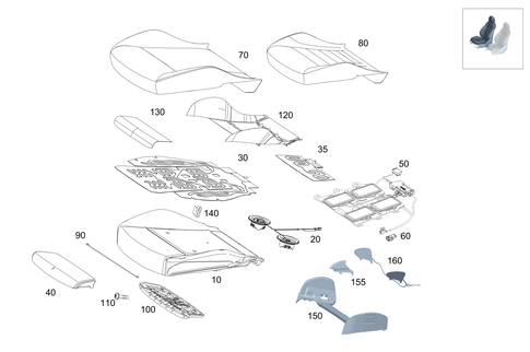 Right Seat for 2024 Mercedes-Benz AMG GT 43 #0